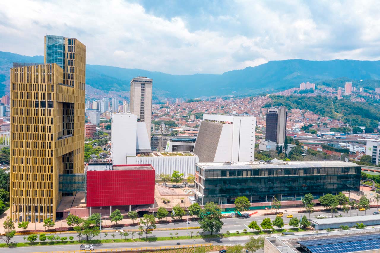 Vista edificio Teleantioquía Alcaldía y Gobernación