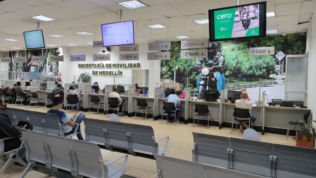 Taquillas de la Secretaría de Movilidad