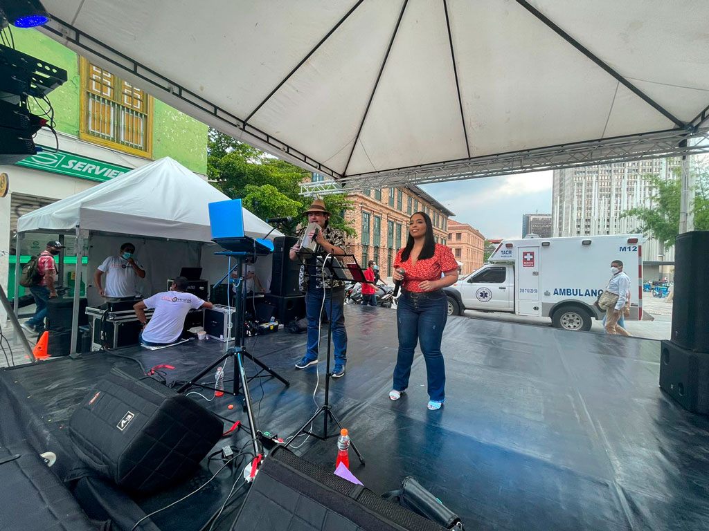 Feria de las Flores en el Centro de Medellín