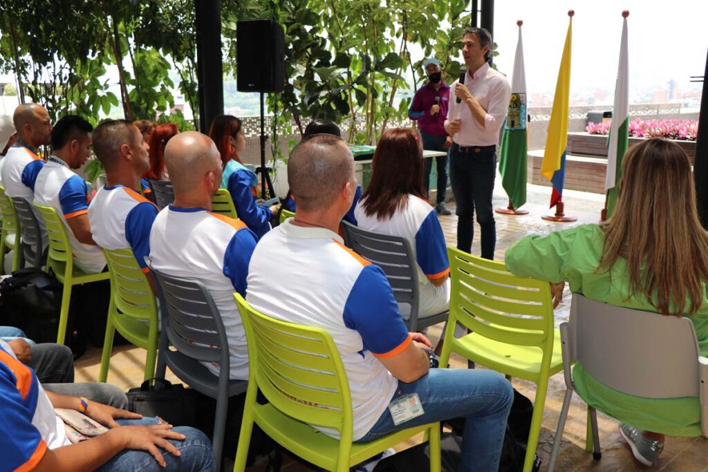 Acto de despedida delegación a Juegos Nacionales. Foto Juan F. Gallego D.