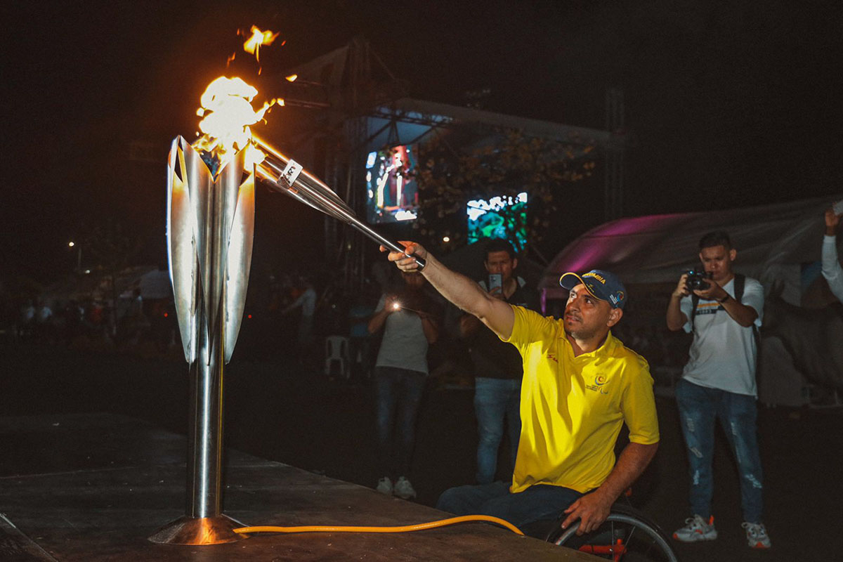 Acto inaugural Juegos Deportivos Nacionales. Wilson Romero