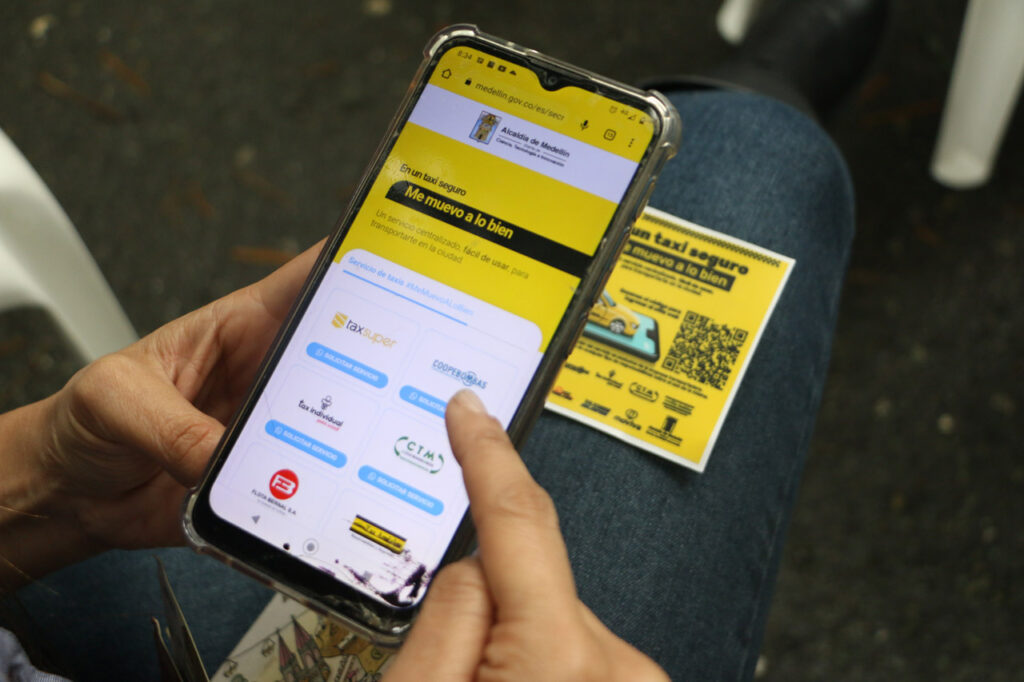 Servicio de taxi a través de código QR