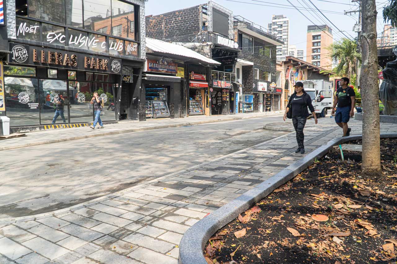 Los trabajos en el parque Lleras avanzan en un 70 % y algunos espacios ya están terminados