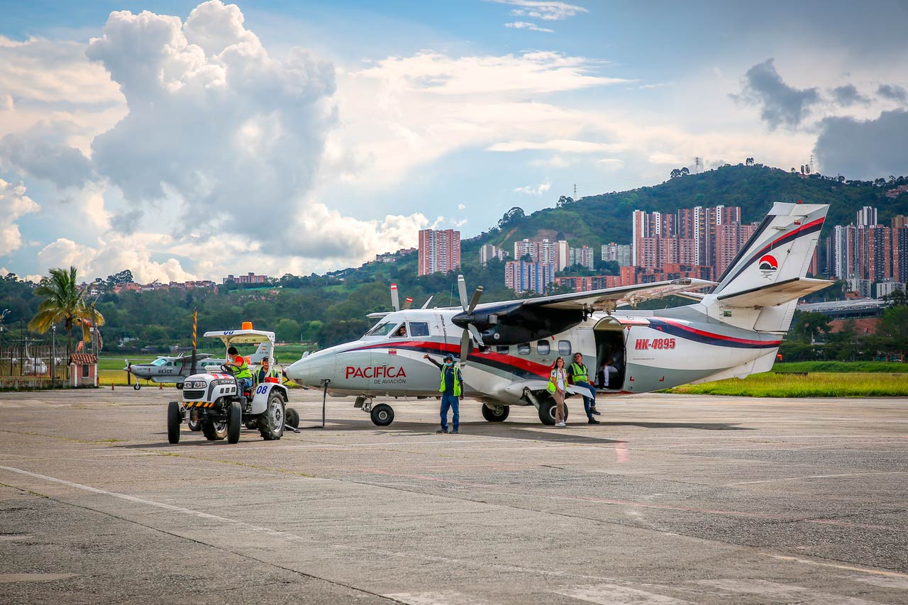 Las transferencias del Establecimiento Público Aeropuerto Olaya Herrera para Medellín crecen un 19 %