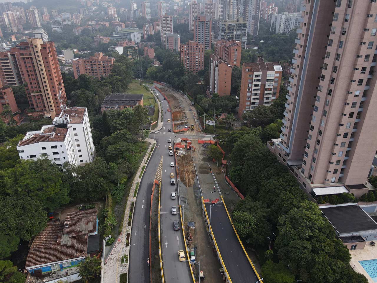 Para avanzar en la obra de valorización de Los Parra, se tendrán cierres parciales en la calle 1 sur en El Poblado