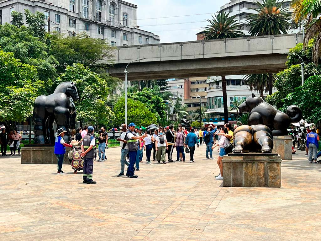 Golpe extorsión centro Medellín