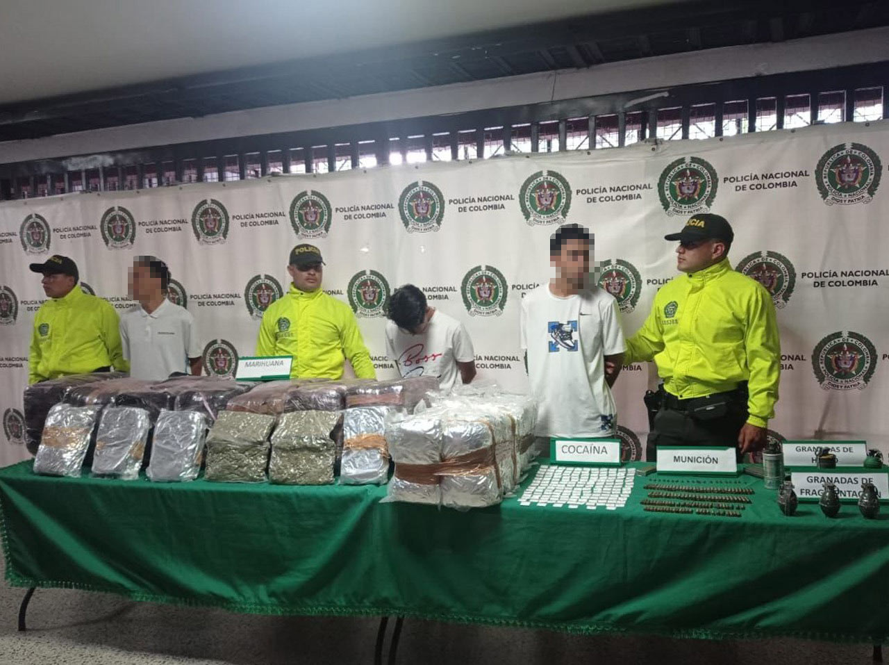 Operativos en el nororiente dejan nueve capturas, decomisos de material de guerra y cargamento de drogas