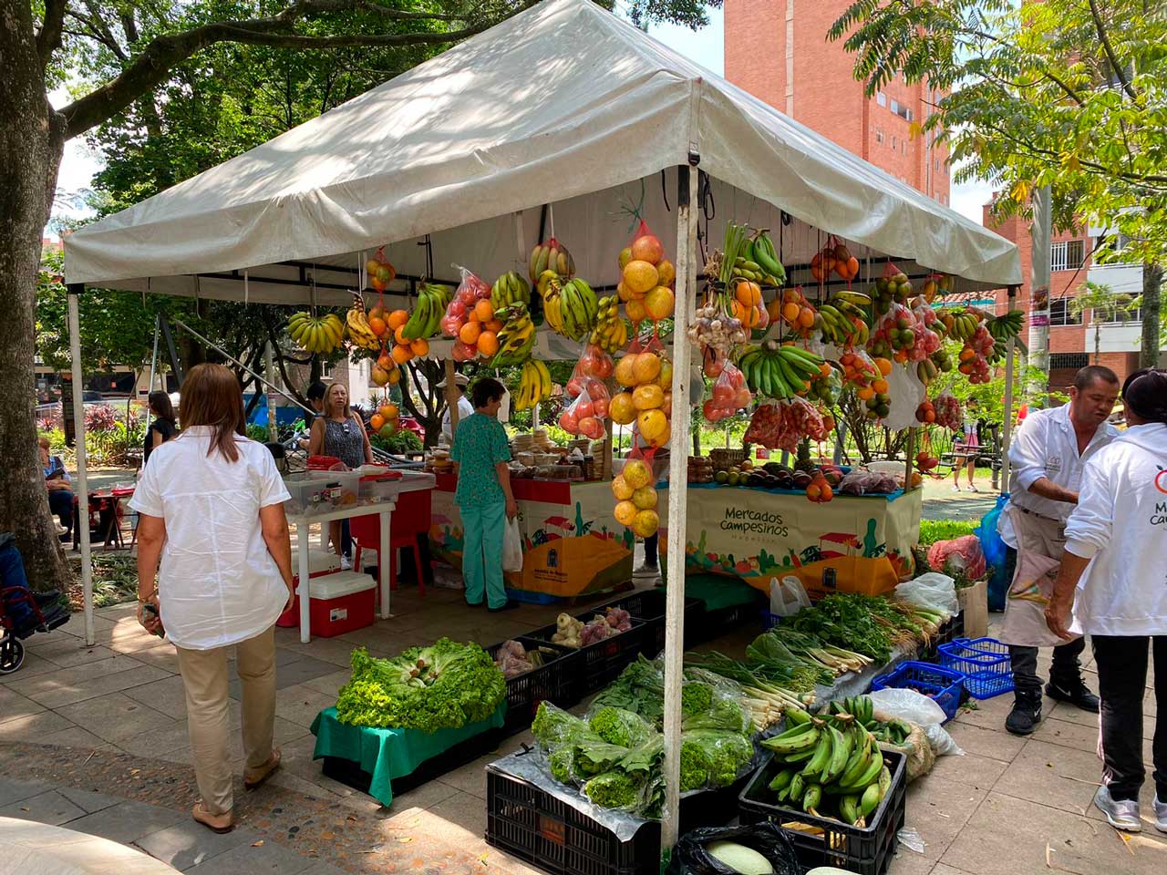 En los primeros cuatros meses del año, los Mercados Campesinos aumentaron sus ventas en un 41 %