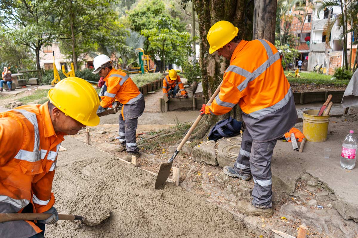 Construcción de andenes