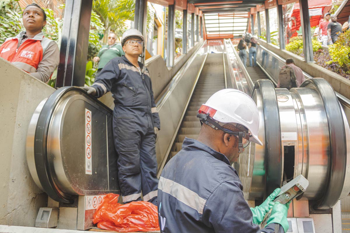 Mantenimiento de escaleras eléctricas