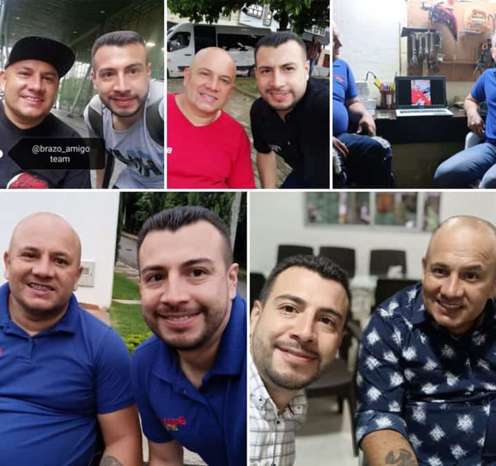 Homel y su hermano Neil Alexánder