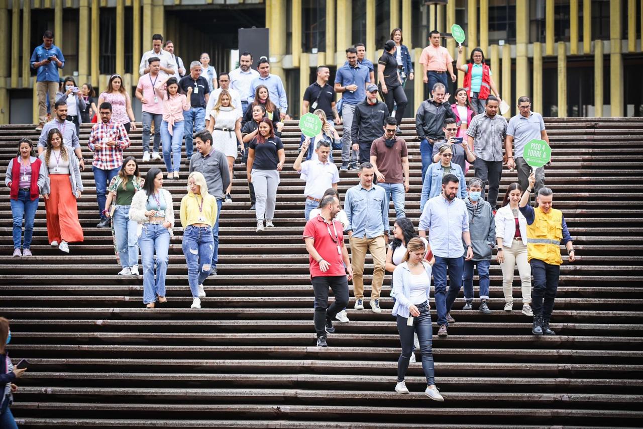 Simulacro de evacuación.