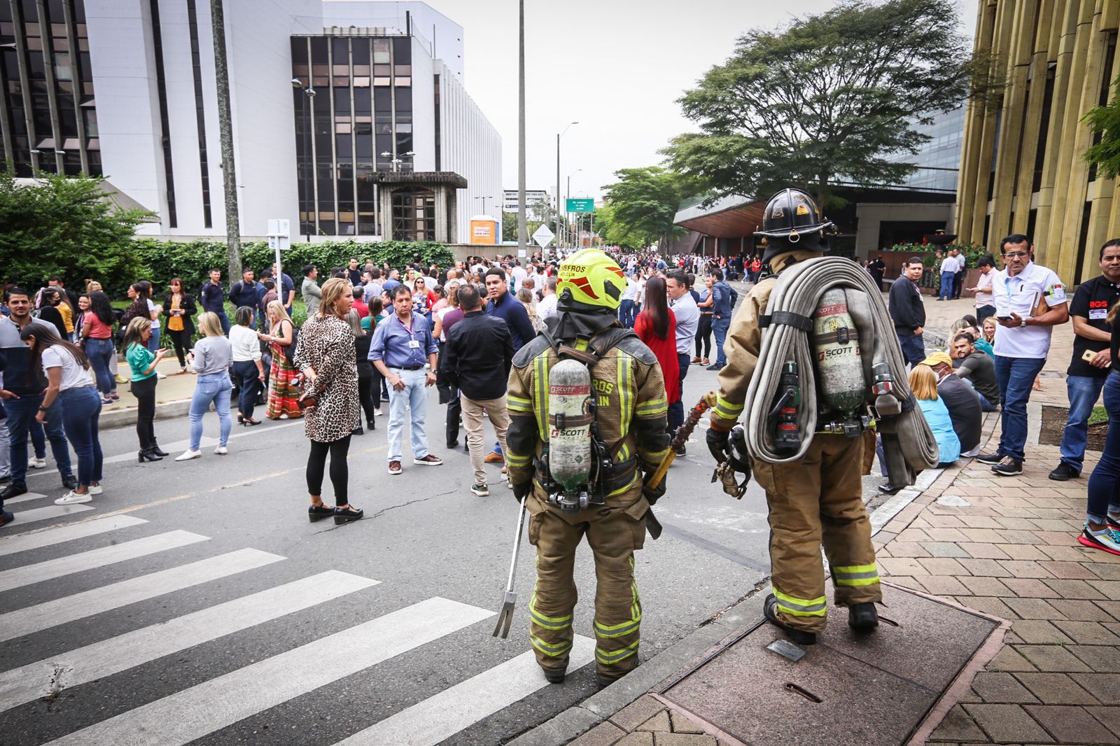 Simulacro de evacuación.