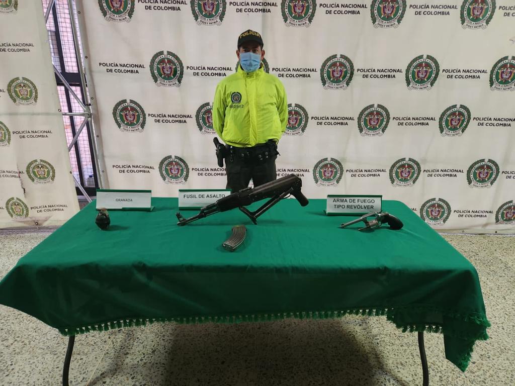 Incautación de armas