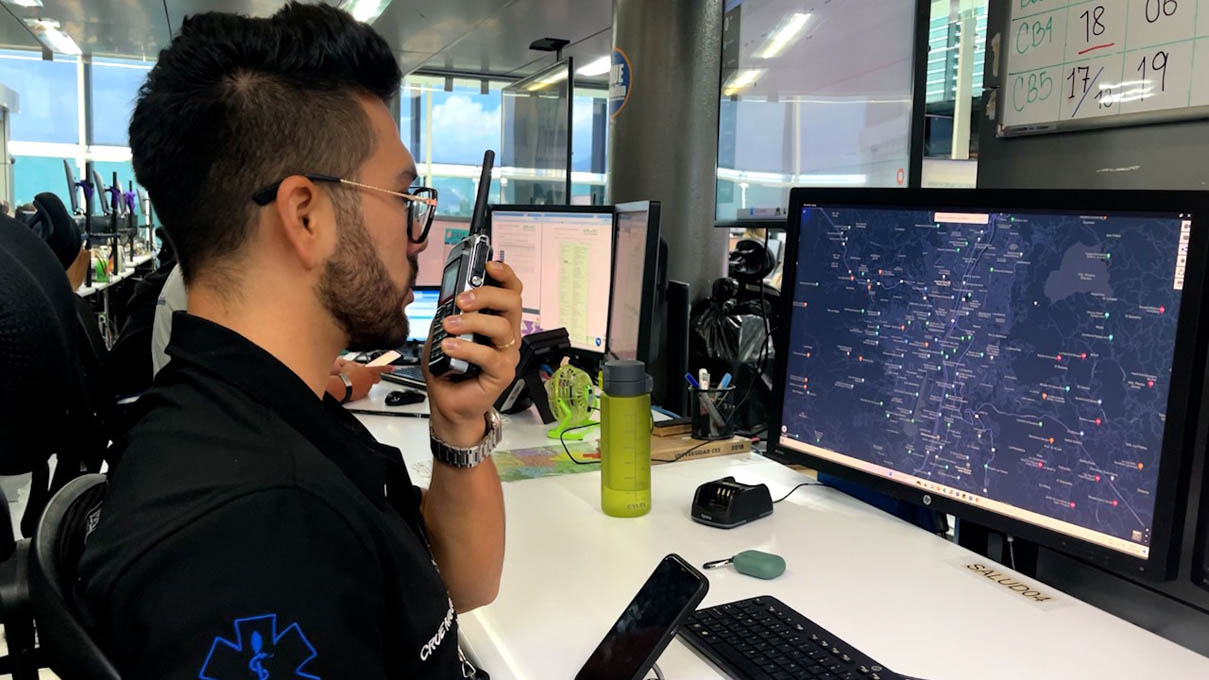 Con sistema de geolocalización, la línea 123 atiende emergencias en Medellín