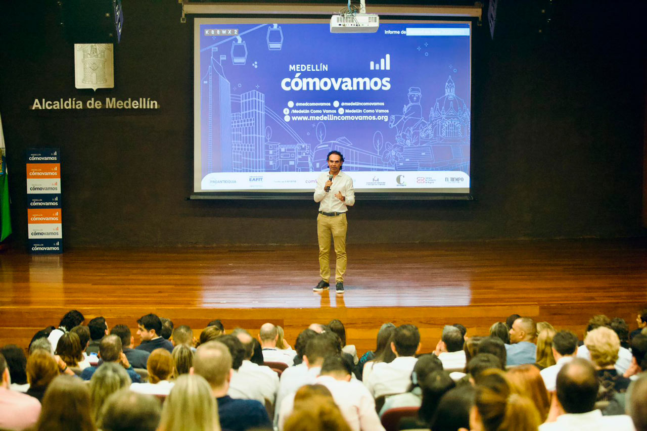 Presentación del informe “Medellín Cómo Vamos”.