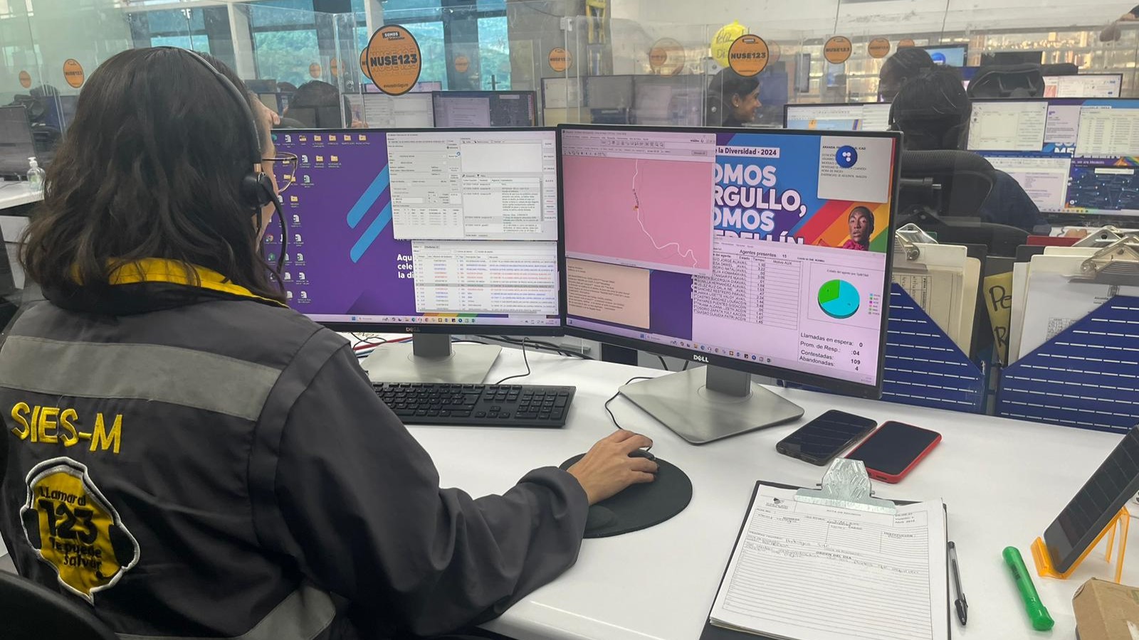 Durante el primer semestre de este año, la línea 123 recibió alrededor de 97.000 llamadas improcedentes