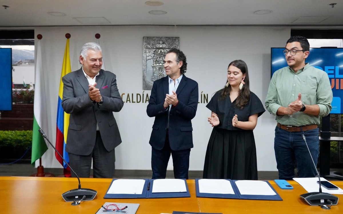 La Alcaldía de Medellín y Fenalco Antioquia firman acuerdo para impulsar el desarrollo económico de la región desde cinco ejes de trabajo