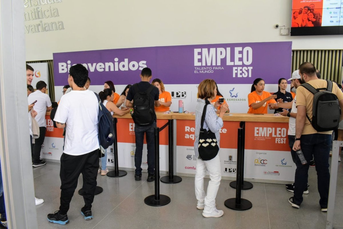 Más de 2.000 personas y 80 empresas participaron en Empleo Fest: la feria laboral que busca conectar a los ciudadanos de Medellín con el mundo laboral