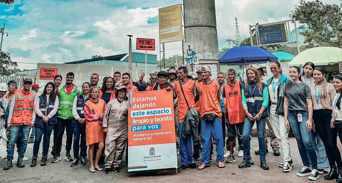 En su nueva consolidación como “tacita de plata”, este año van 888 intervenciones de limpieza y mantenimiento en diferentes puntos de Medellín