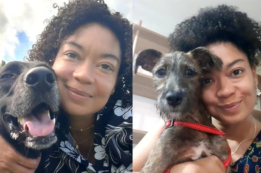 Candelaria y Sansón; el perro que fuera de su padre