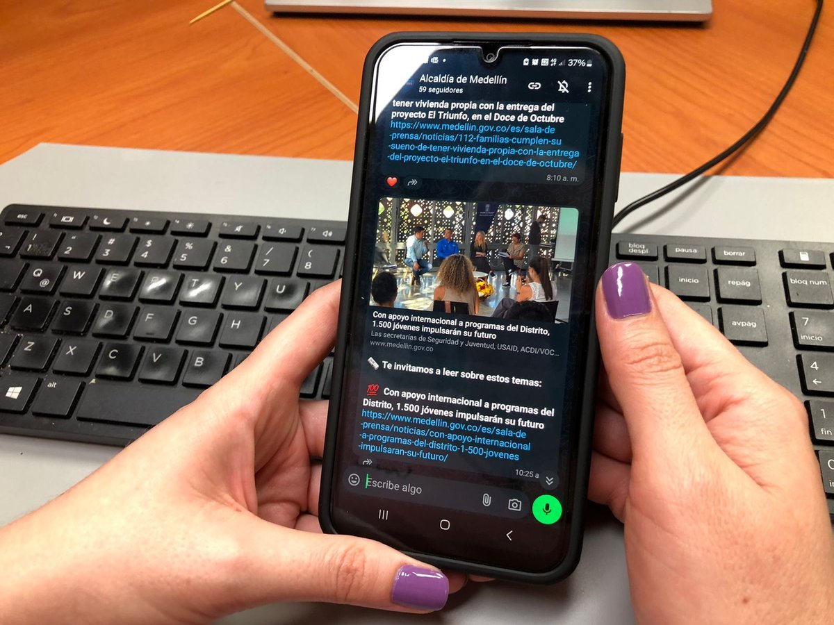 Con nuevo canal de WhatsApp, la Alcaldía de Medellín fortalece sus medios de información para la ciudadanía