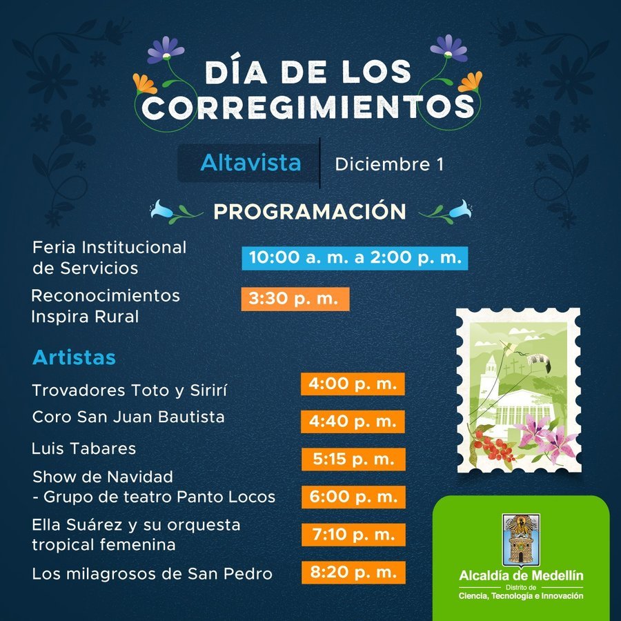 Con cultura y oferta institucional, Medellín exalta la historia de los corregimientos