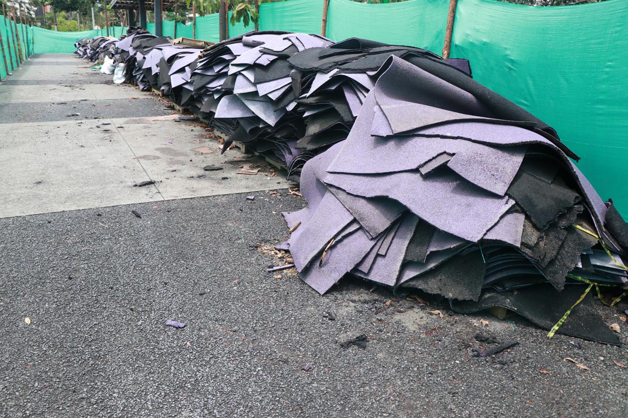 Pista de trote de la unidad deportiva de Belén