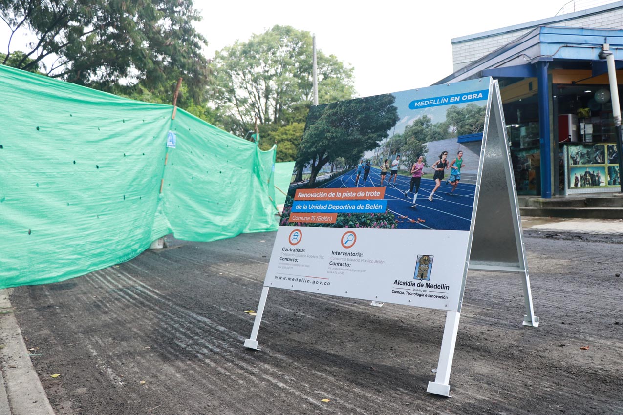 Pista de trote de la unidad deportiva de Belén