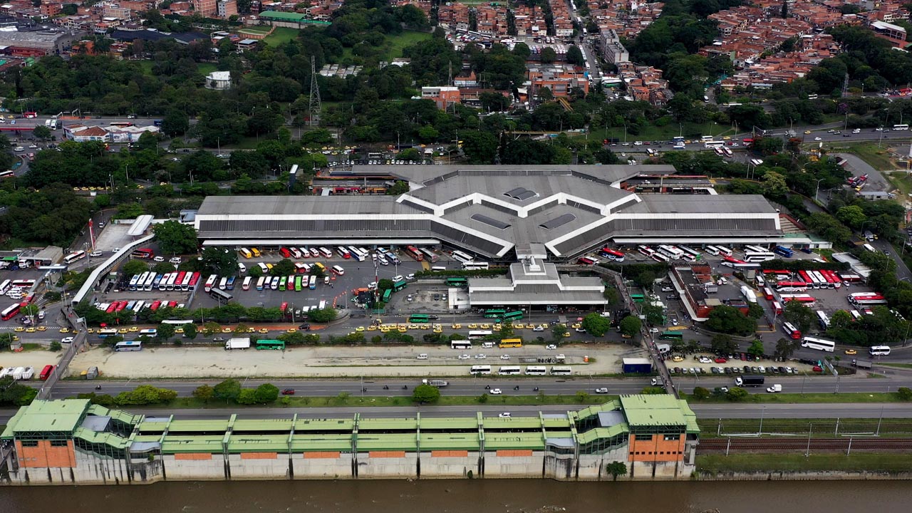 Foto aérea Terminal Del Norte de Medellín