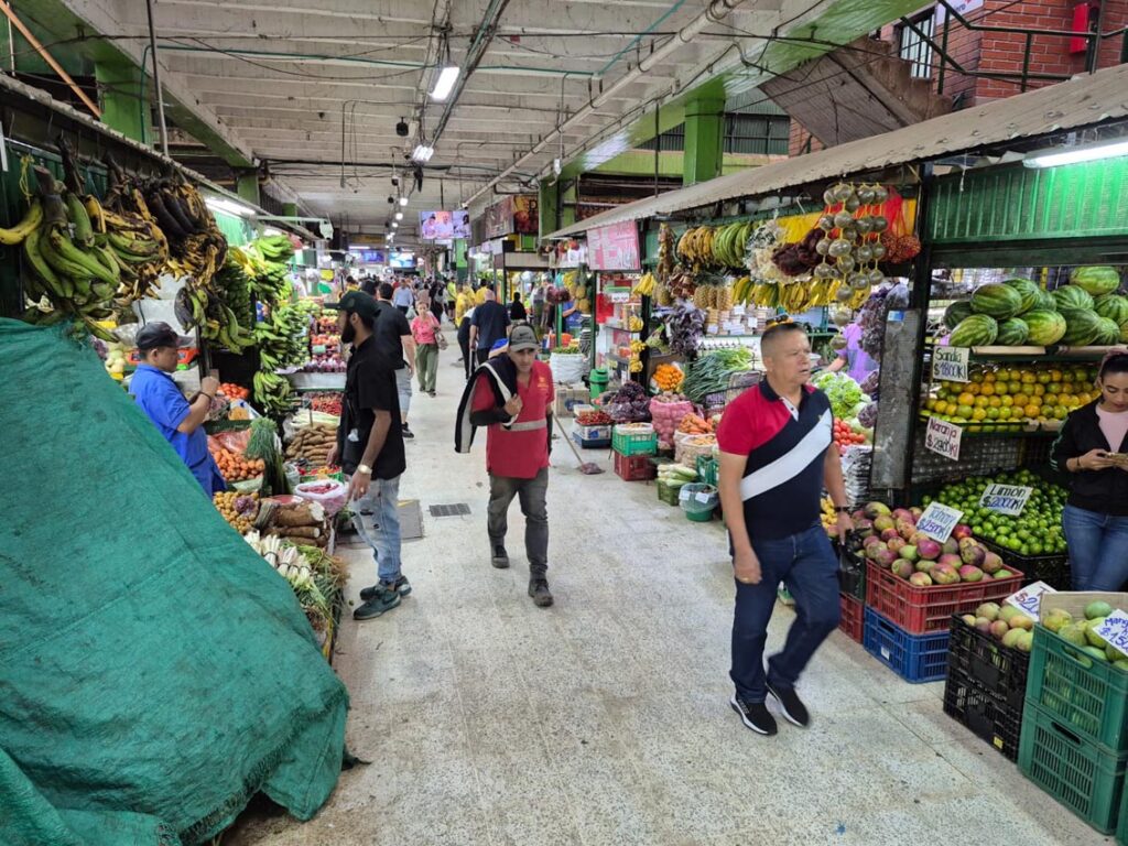 Corredor Plaza Minorista con usuarios caminando