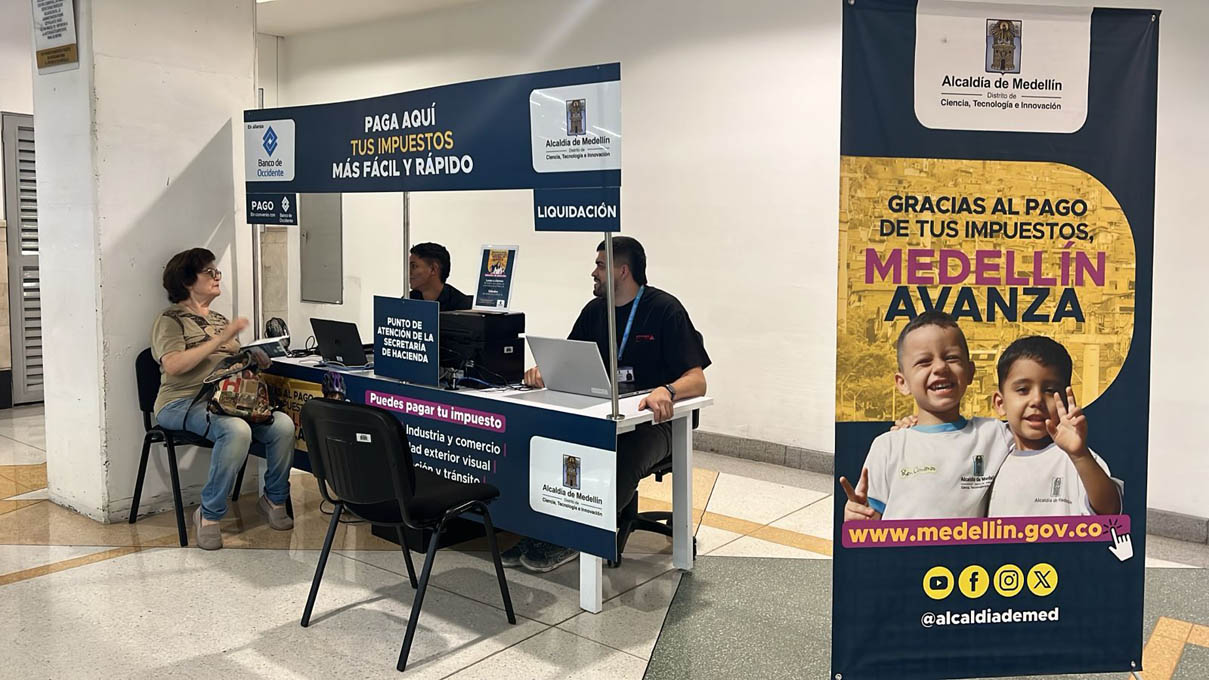 La Alcaldía de Medellín abre nuevos puntos para pago de impuestos en centros comerciales