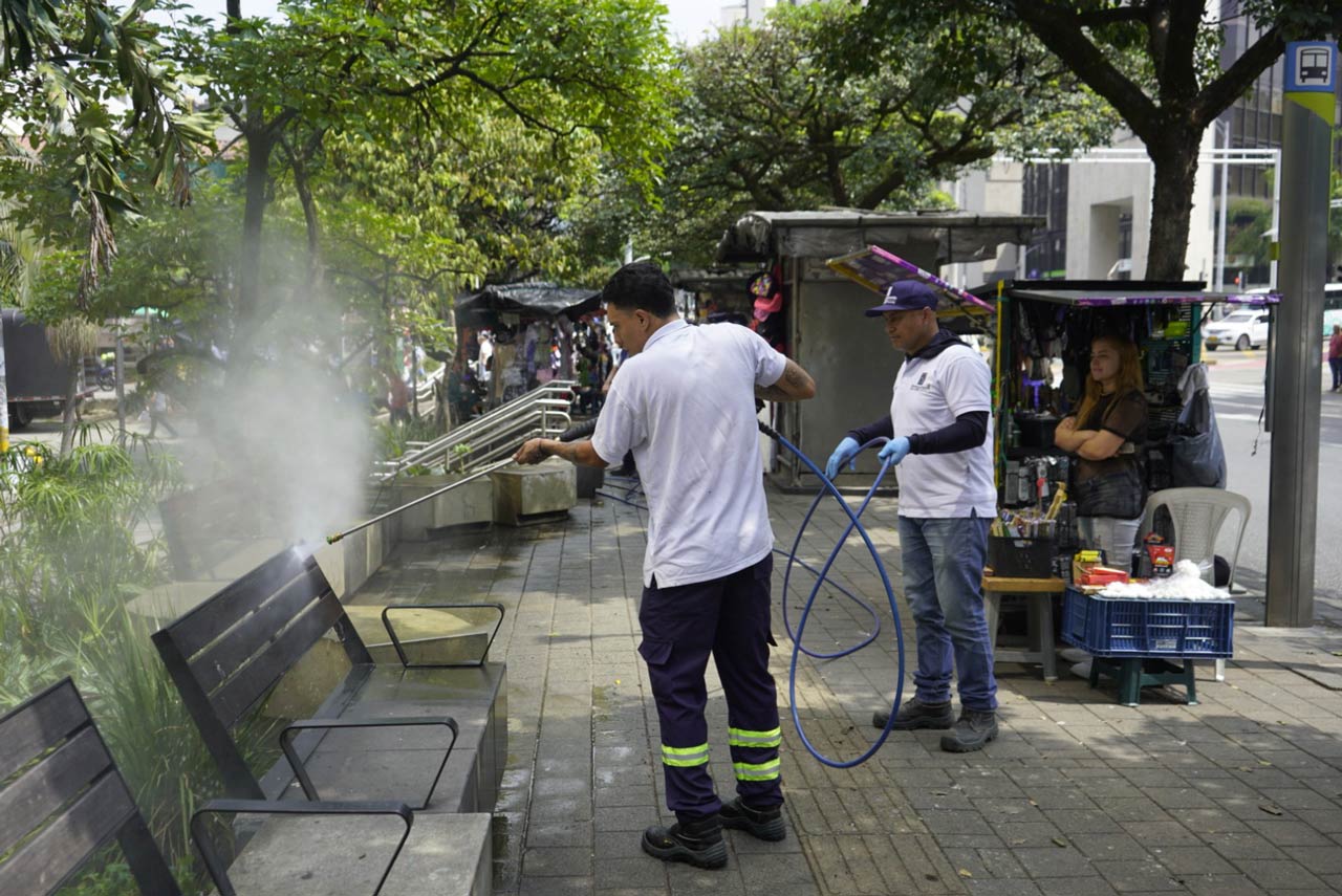 Limpieza en espacios públicos