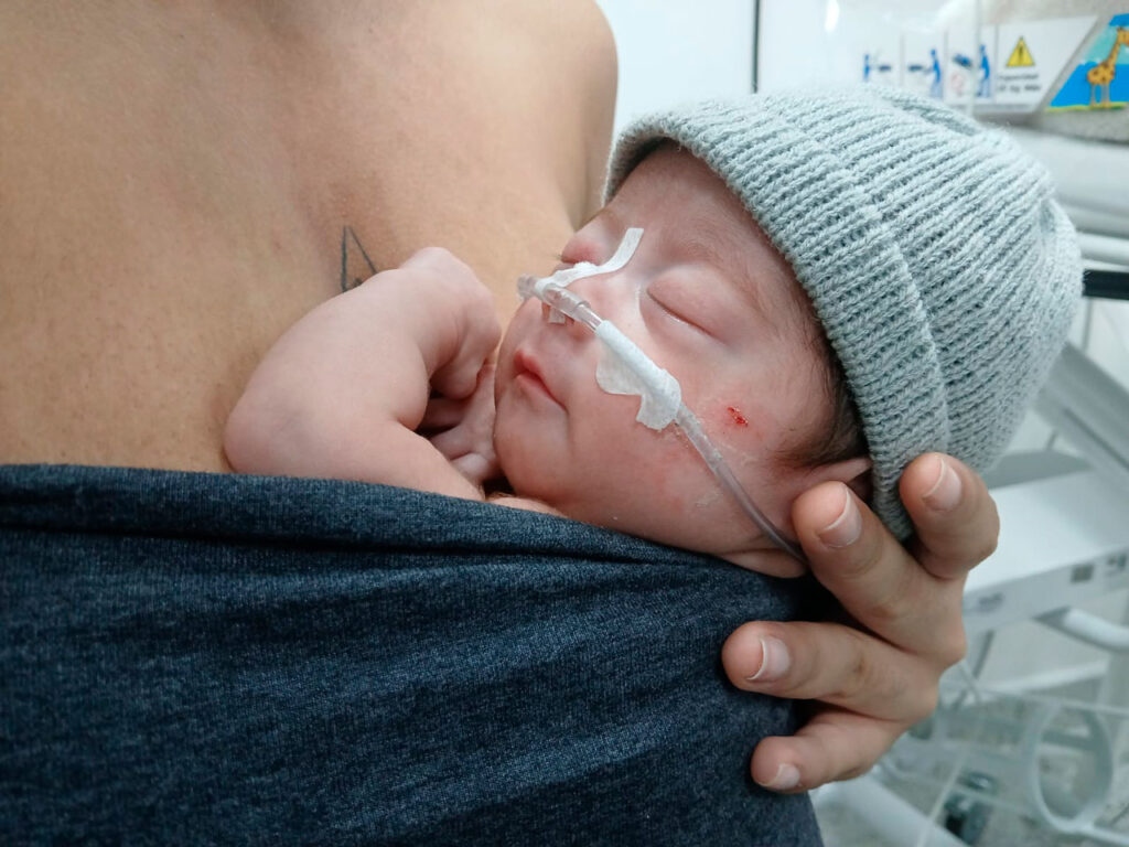 Foto de Violeta bebé prematuro