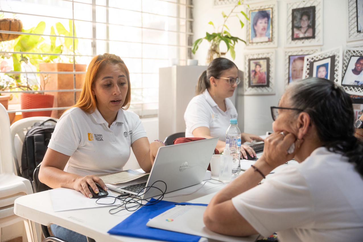 Desplazados que llegan a Medellín