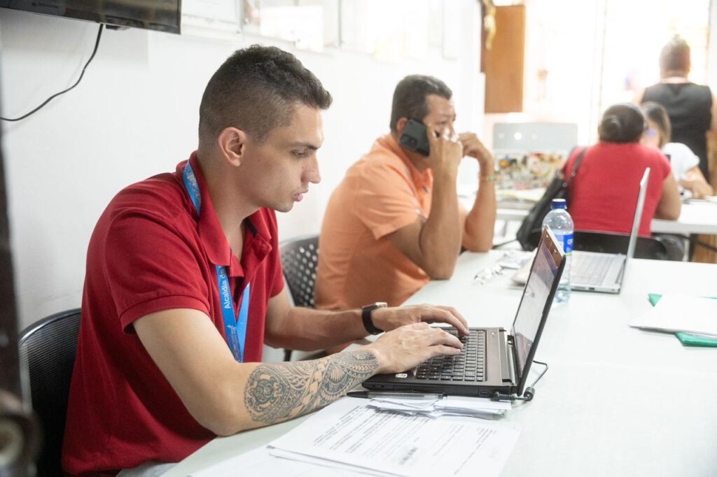 Desplazados que llegan a Medellín