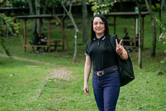 Foto Natalia en el campus