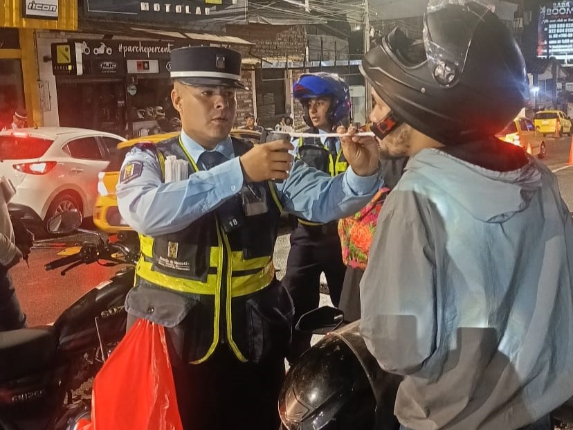 Foto de prueba de alcoholemia Medellín