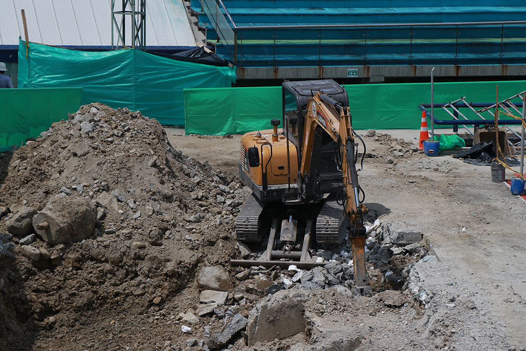 Foto obras complejo acuático 7 Medellín