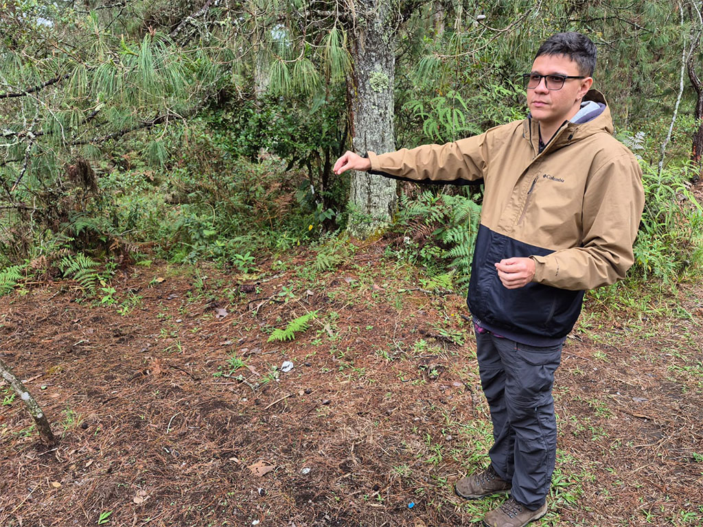 Imagen de Felipe en la excavación