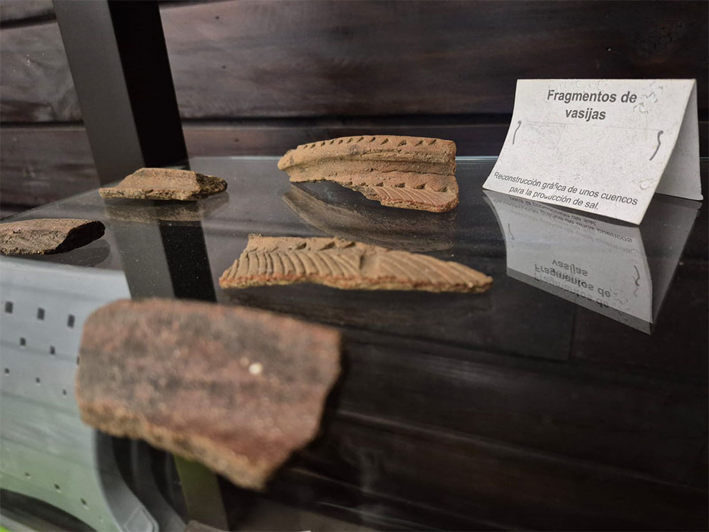 Imagen de fragmentos de hallazgos indígena de vasijas