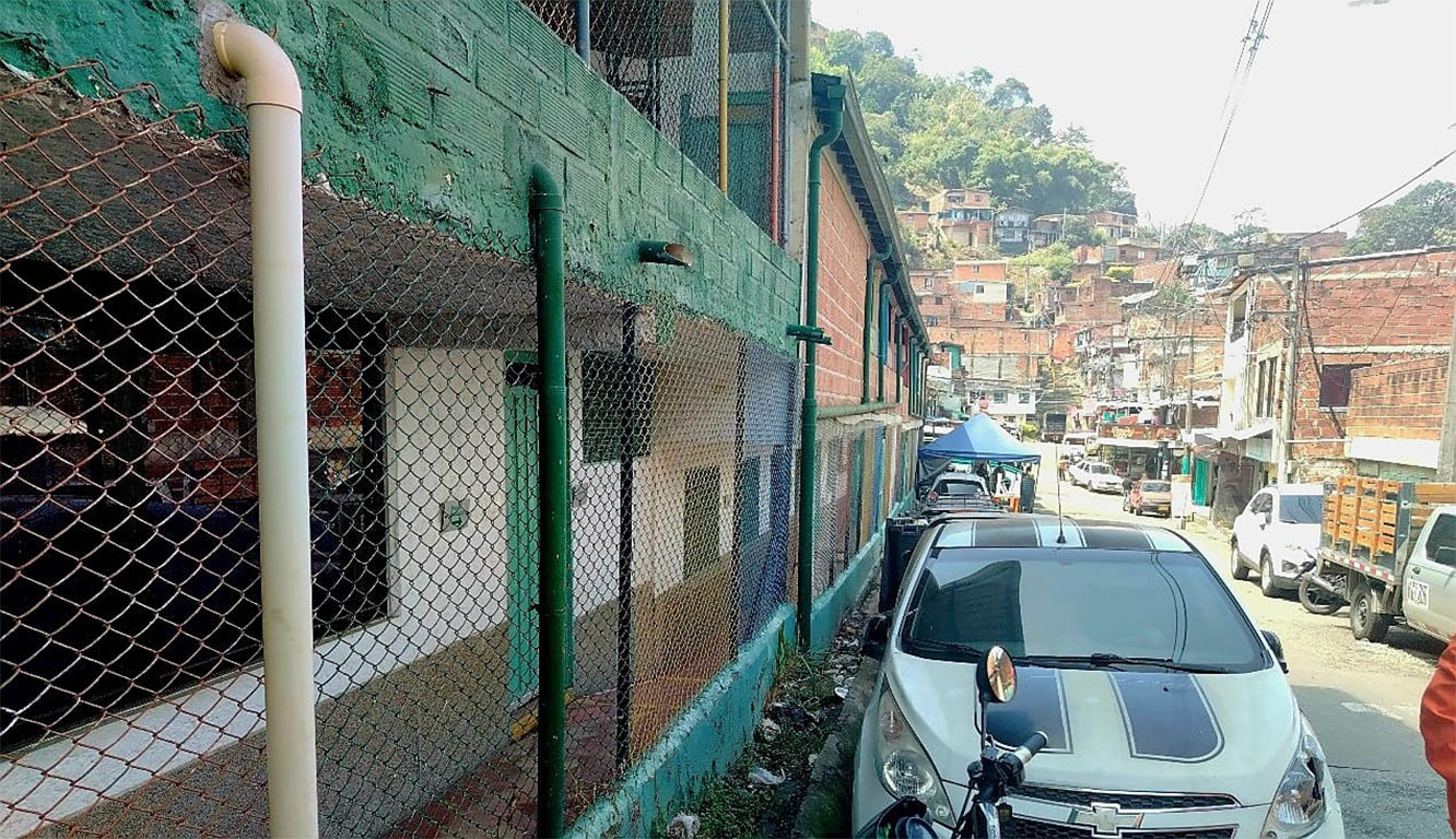 Imagen del andén antes