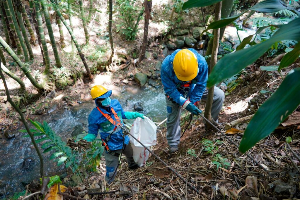 Imagen funcionarois limpiando