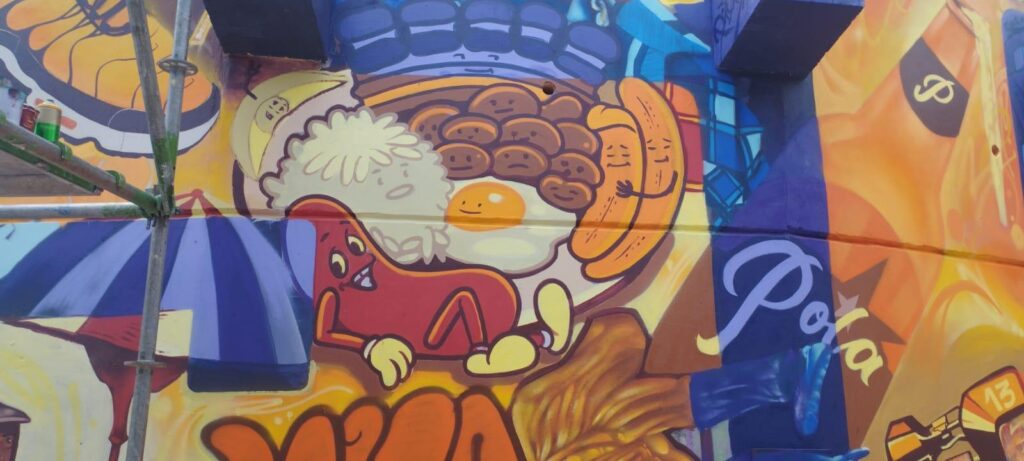 Imagen mural Somos Comuna bandeja paisa