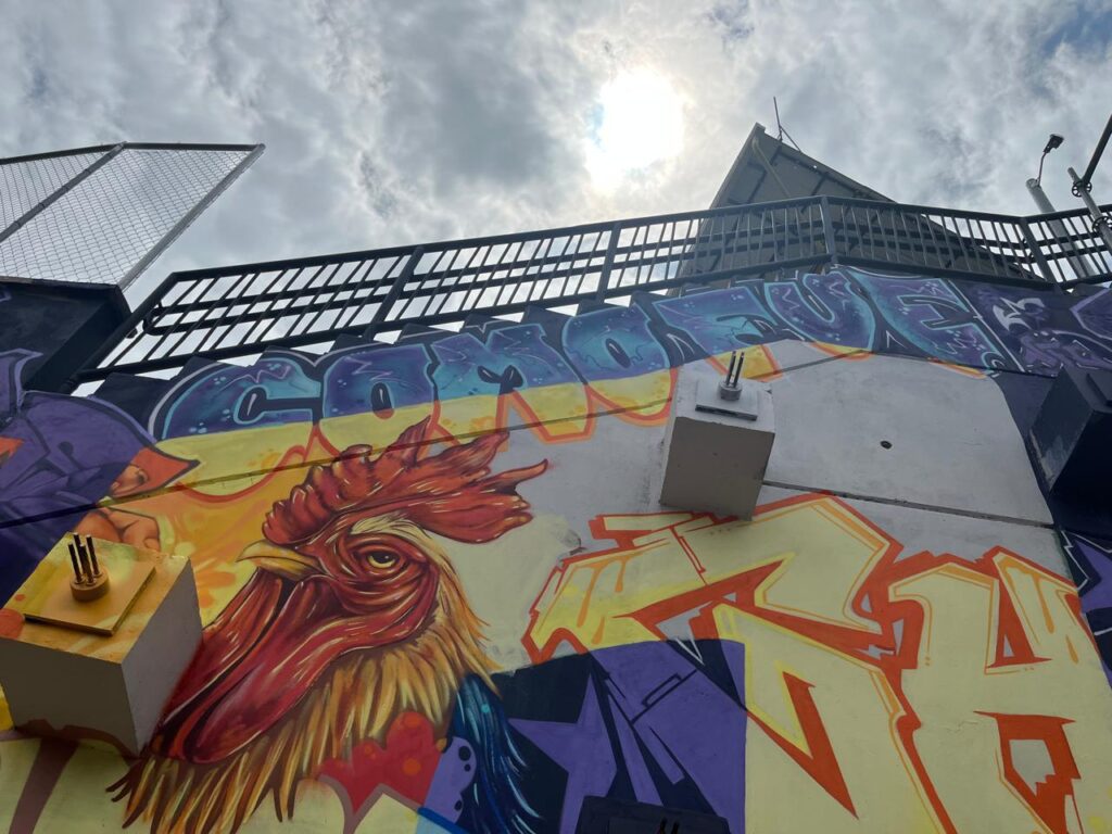 Imagen mural Somos Comuna gallo