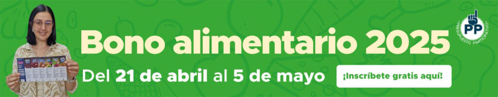 Imagen Banner Inscríbete aquí al Bono alimentario 2025
