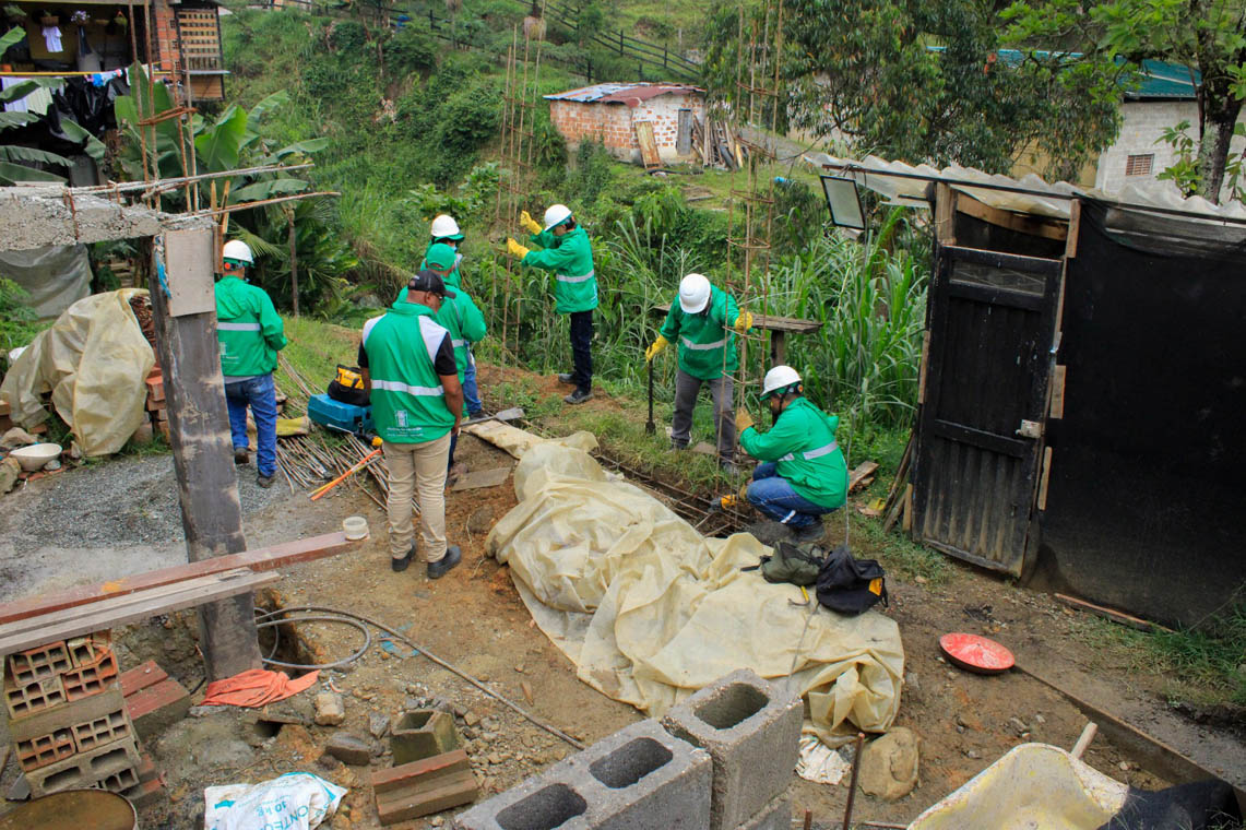 Ocho construcciones ilegales fueron removidas en San Antonio de Prado