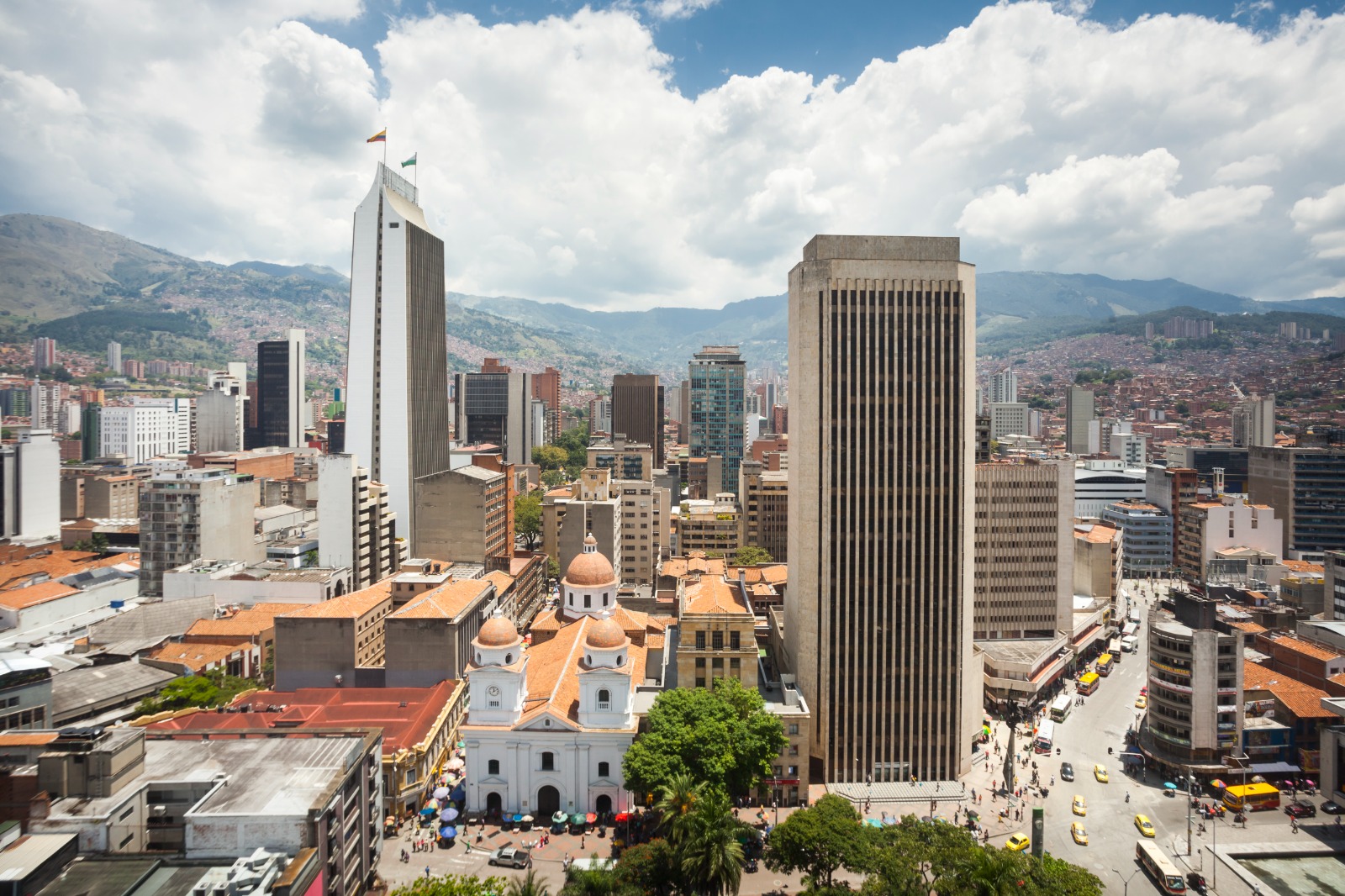 Imagen panorámica centro de Medellín