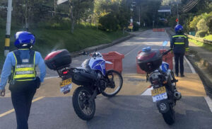 Imagen controles viales en Loma de Los Balsos por contingencia