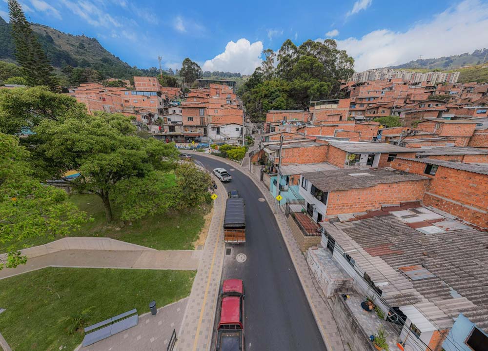 Imagen de vía desde arriba recuperada por la Alcaldía